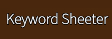 Keyword Sheeter